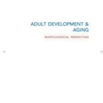 Adult Development and Aging
