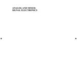 Analog and Mixed-Signal Electronics