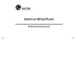 Audits of 401(k) Plans