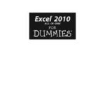 Excel 2010 All-in-One For Dummies