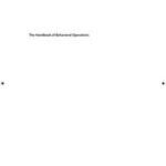 The Handbook of Behavioral Operations