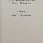 Handbook of qualitative research methods for psychology and the social sciences