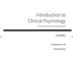 Introduction to Clinical Psychology