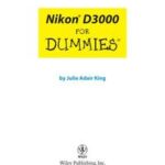 Nikon D3000 For Dummies
