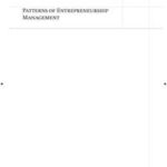 Patterns of Entrepreneurship Management
