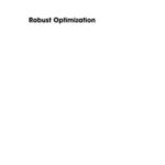 Robust Optimization