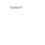 Software Evolution and Maintenance