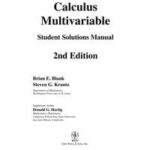 Student Solutions Manual to accompany Calculus: Multivariable 2e
