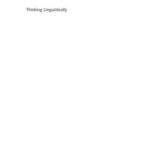 Thinking Linguistically