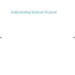 Understanding Sentence Structure