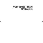 Wiley Series 6 Exam Review 2016 + Test Bank