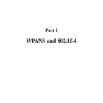 Wireless Personal Area Networks