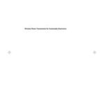 Wireless Power Transmission for Sustainable Electronics
